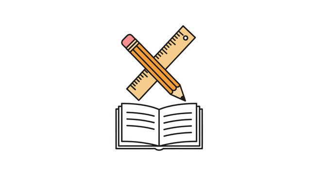 Education and learning tools icon.