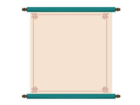 Chuseok Traditional Korean Scroll Frame, oriental frame for message