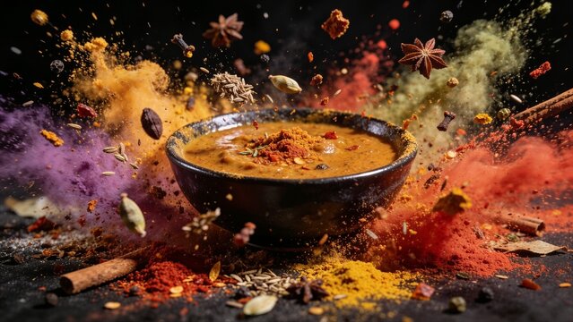 Spicy food explosion cooking