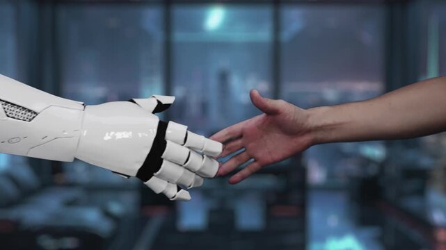 A hand posed in a modern office setting with digital graphics displaying increasing quality and decreasing cost, illustrating concepts of growth and efficiency. Auvana