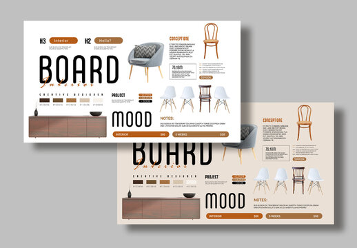 Interior Mood Board Layout