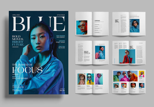 Clean Editorial Magazine Design Template