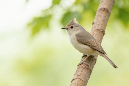 Small bird perched on tree branch