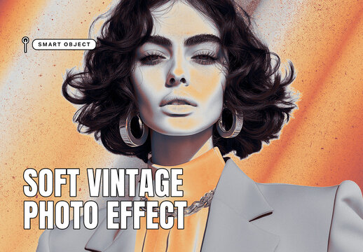 Soft Vintage Photo Effect Template