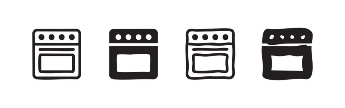 Longboard icon set
