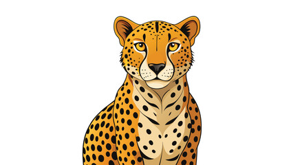leopard clipart vector illustration © Nayon