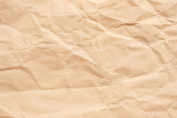 Fototapeta premium Abstract crumpled and creased recycle brown paper texture background