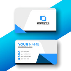 Fototapeta premium Professional modern business card template for doctor, medical clinic, corporate executive, consultant, entrepreneur and company owner, clean red white branding identity vector design