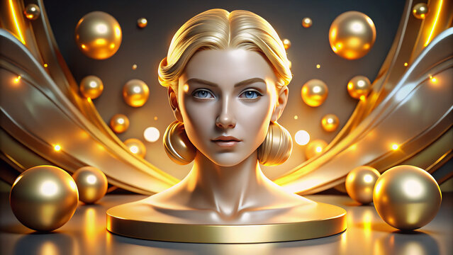 golden disco ball