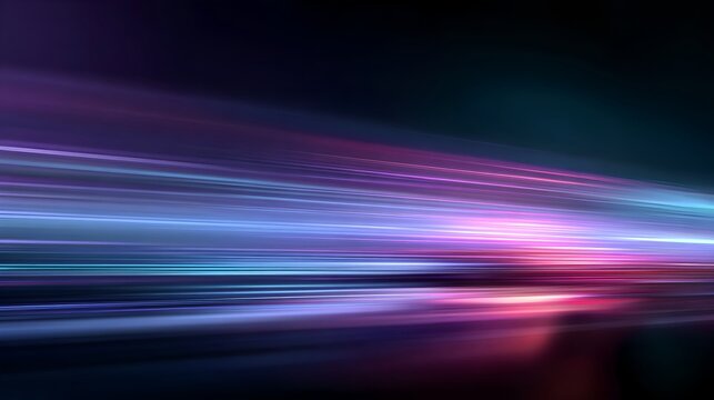 Ethereal glowing energy waves and bokeh light effects on black background
