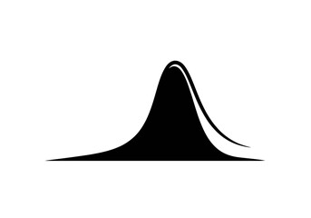 Fototapeta premium Bell Curve Graph Illustration.
