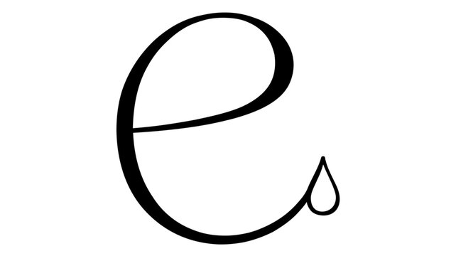 Creative alphabet character vector illustration showcasing elegant typography and flat minimalist design, excellent for educational charts, preschool learning resources, and scalable graphic visual.