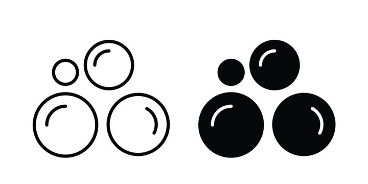 Bubble icon vector design and illustration.