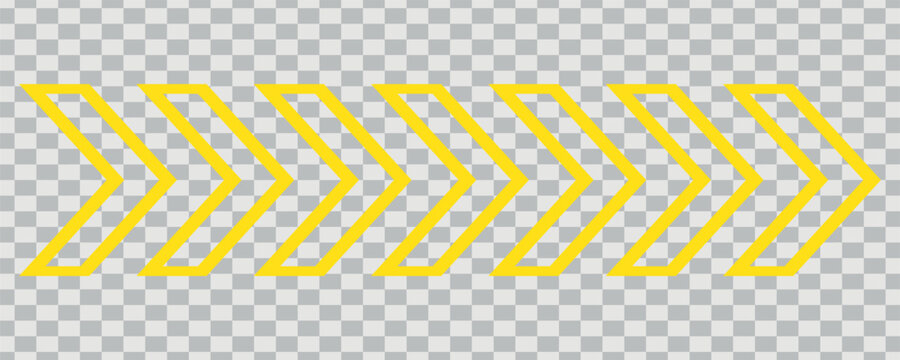 Arrow chevron symbol. Black arrows symbols set. Blend effect. Vector isolated on Transparent. EPS 10.