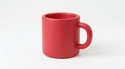 Fototapeta premium Red plastic cup icon isolated on white background