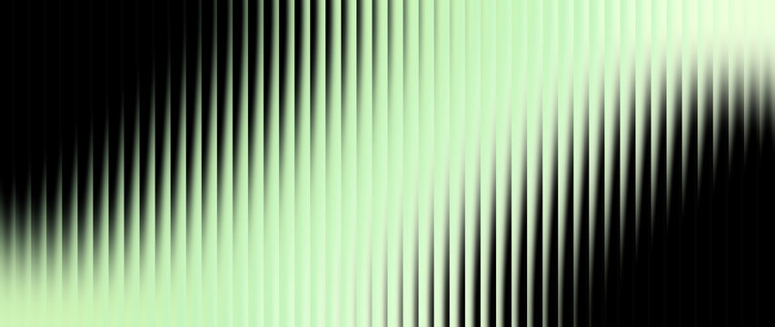 Glowing sleek vertical corrugated background in green, lime, and pear tones for wide display banners and creative fintech landing pages.