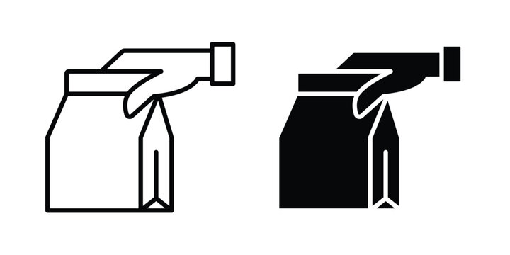 Take away icon vector design and illustration.