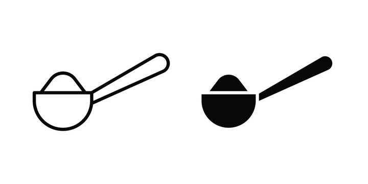 Teaspoon icon vector design and illustration.