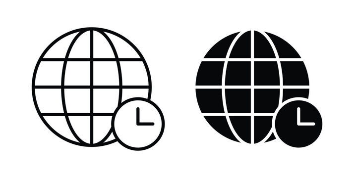 Time zones icon vector design and illustration.