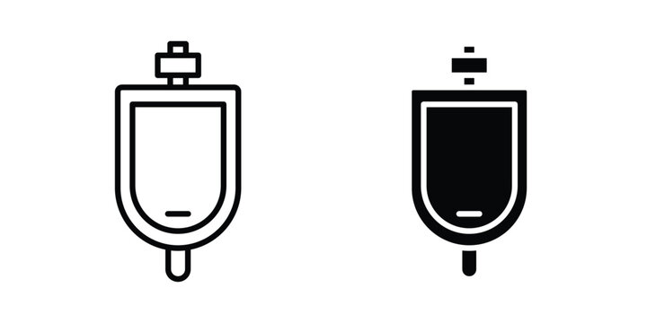 Urinal icon vector design and illustration.