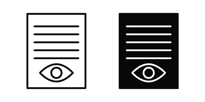 Watchlist icon vector design and illustration.
