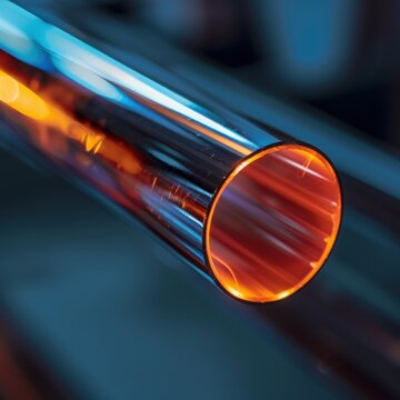 Detailed closeup shot of glowing heatpipe with Canon EOS R5