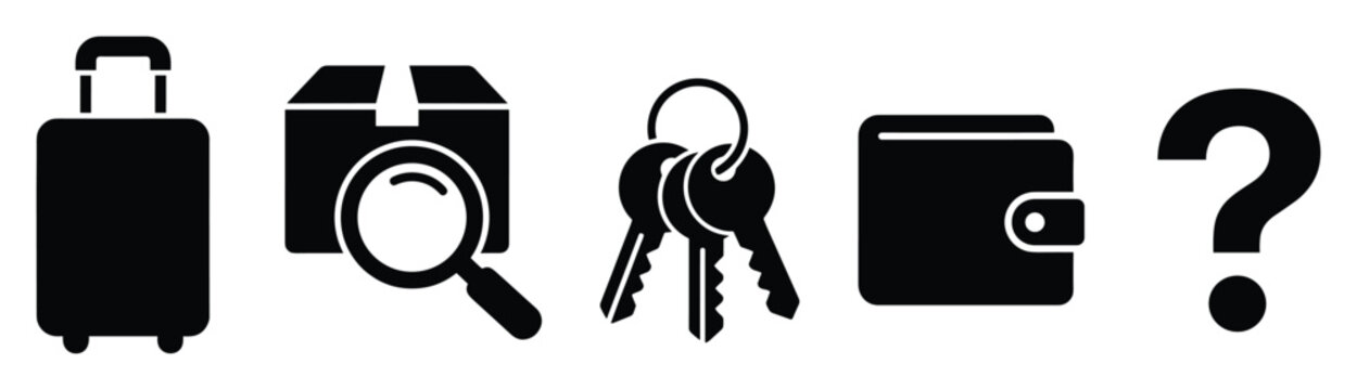 Essential items missing or lost during travel or everyday life requiring a search query