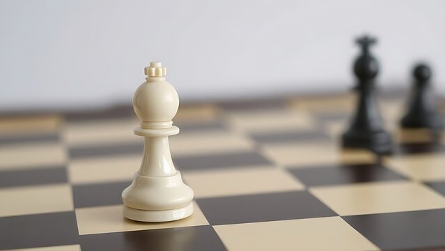 elo. A white chess pawn on a board, ready for promotion. tutorial guides, club newsletters, workshop flyers, designed for sports & leisure club marketing, used by hr managers and clinicians.