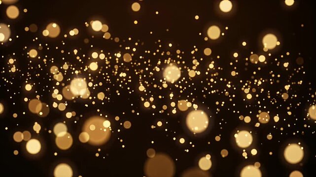 golden bokeh lights abstract glow sparkles warm background
