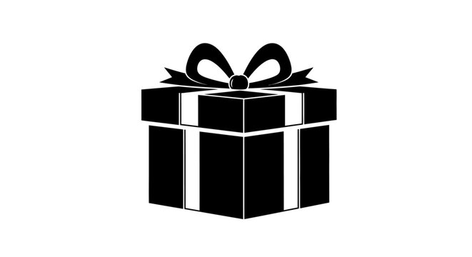 Gift Box with Ribbon.