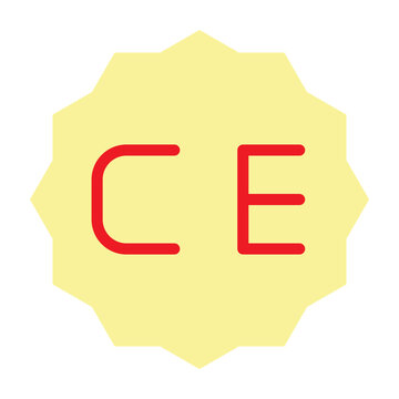 CE Marked Vector Flat Icon Design