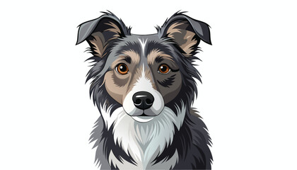 Siberian Husky clipart vector illustration © Nayon