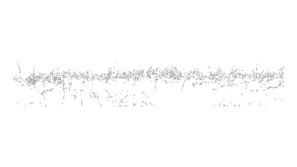 Set of abstract grass design elements black and white outline for nature or landscape. © Sara Studio