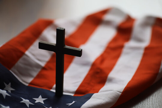 Cross on American Flag: Symbol of Faith and Patriotism in the United States
