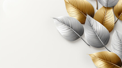 Naklejka premium Paper autumn leaves colorful background.