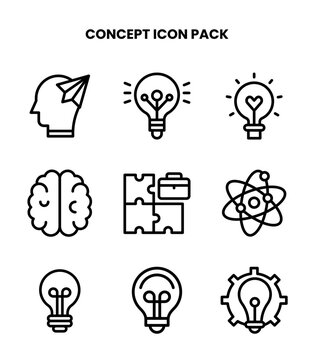 Concept Line Scalable Icons Pack