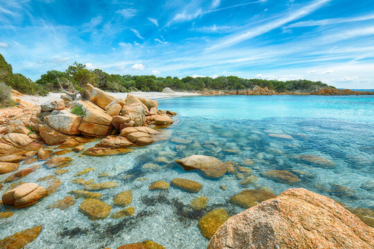 Unbelivable view of Capriccioli beach in Costa Smeralda.