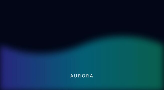 Abstract aurora borealis gradient motion background, with blue animation
