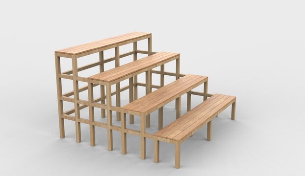 wooden steps 