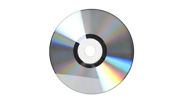 Reflective Blank Cd Dvd Disc Isolated On White Background