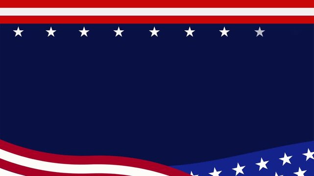Animation of american patriotic graphic for memorial day, showing respect and honor, suitable for social media posts and digital displays.