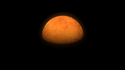 Venus planet and space. 3d illustration © Wublie