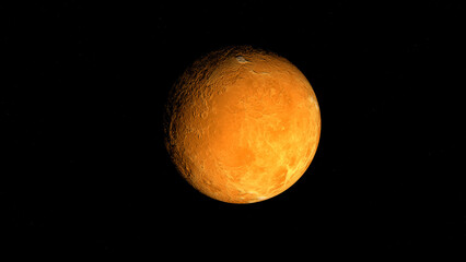 Venus planet and space. 3d illustration © Wublie