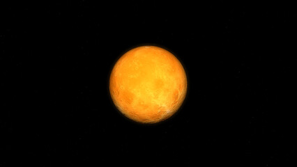 Venus planet and space. 3d illustration © Wublie