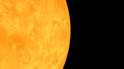 Venus planet and space. 3d illustration © Wublie