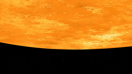 Venus planet and space. 3d illustration © Wublie