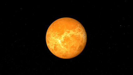 Venus planet and space. 3d illustration © Wublie