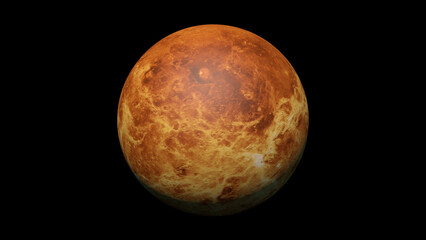 Venus planet and space. 3d illustration © Wublie