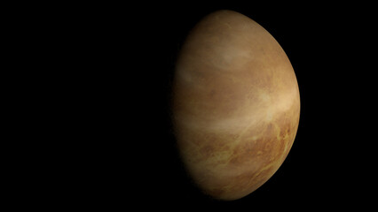 Venus planet and space. 3d illustration © Wublie