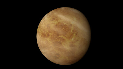 Venus planet and space. 3d illustration © Wublie